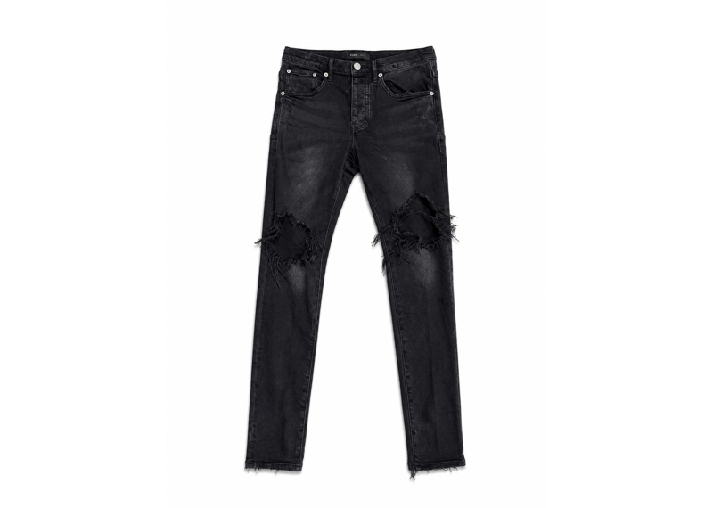 Purple Black Blowout Skinny Jeans