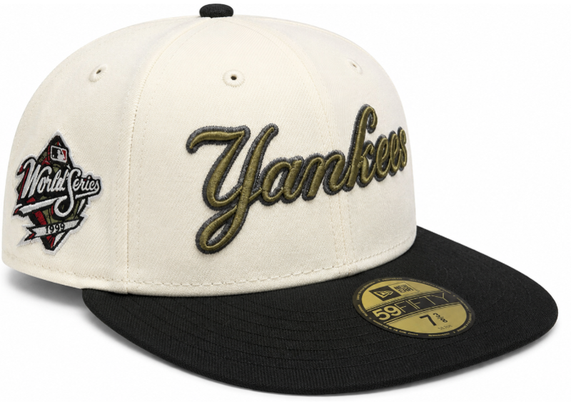 YANKEES COOPERSTOWN COLLECTION CREAM FITTED (7 3/8)
