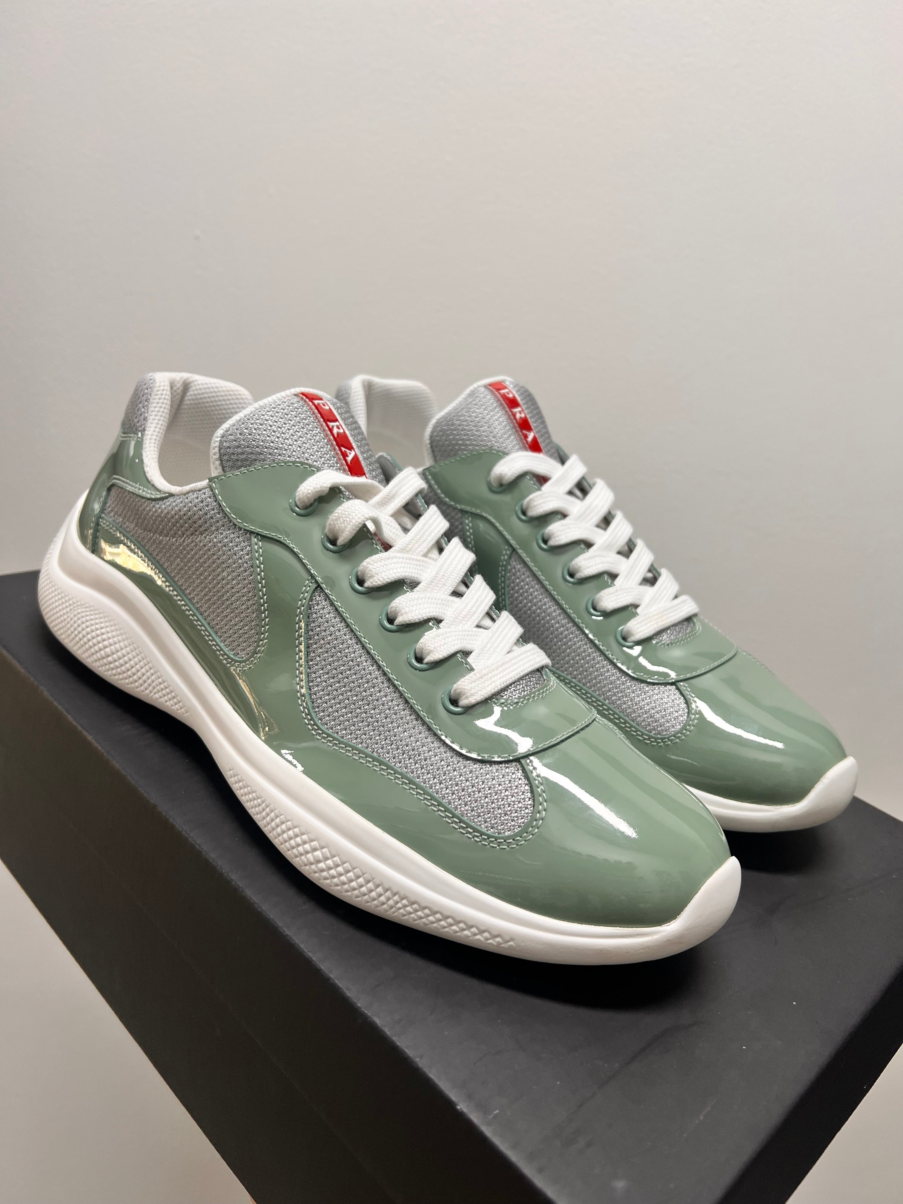 Prada Americas Cup Sneakers Emerald Green
