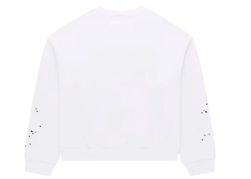 Sp5der Varsity Web Crewneck White
