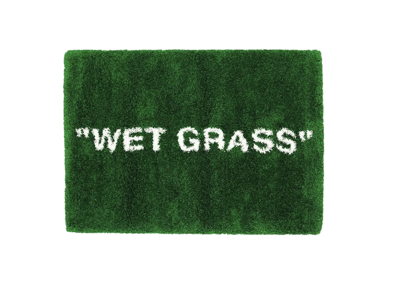 IKEA x Virgil Abloh MARKERAD WET GRASS Rug Green