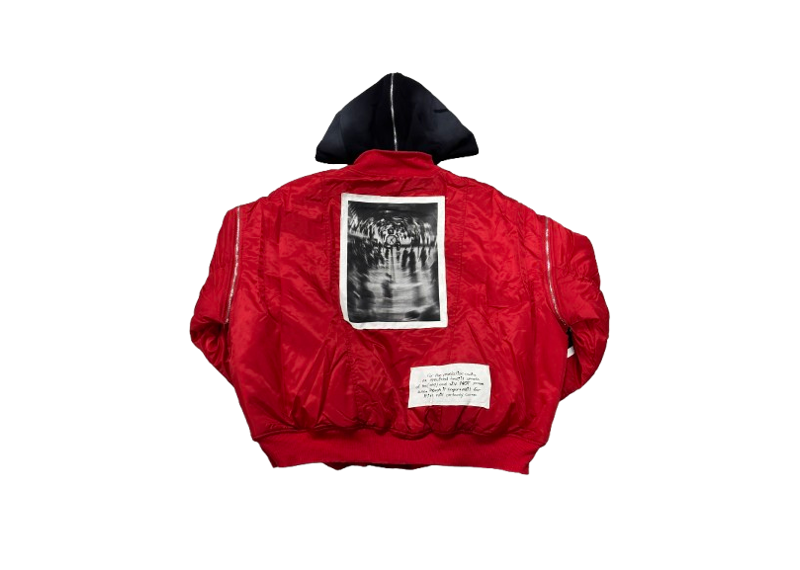 DOUBLE X STUDIOS BOMBER JACKET RED PATCHES