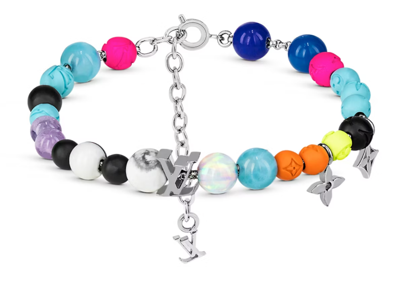 Louis Vuitton LV Beads Bracelet Pink Multicolor