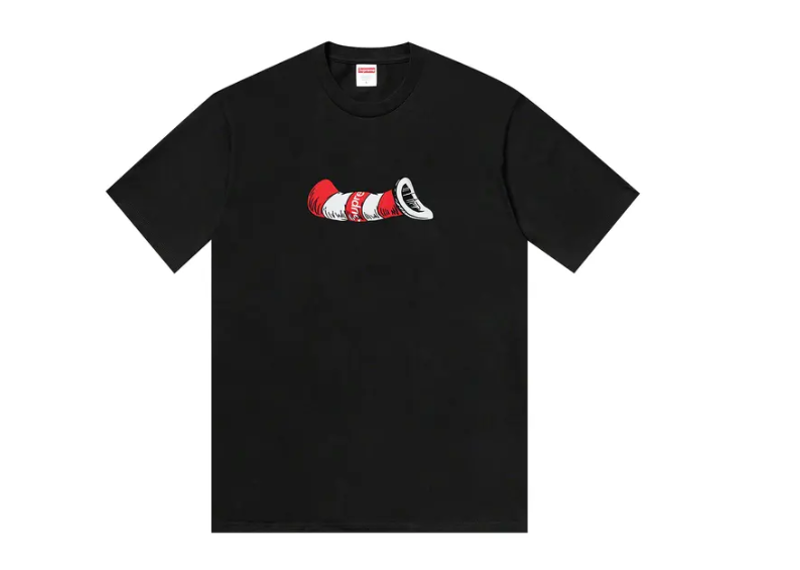 Supreme Cat in the Hat T-Shirt Black