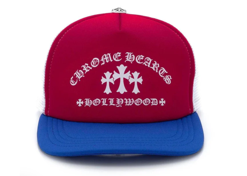 Chrome Hearts King Taco Trucker Hat Red White Blue