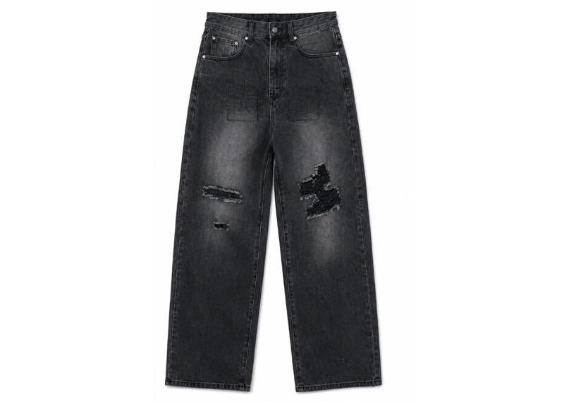 PROJECT DOS JEAN BLACK DISTRESSED