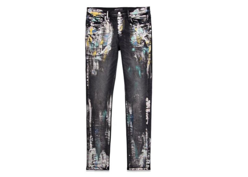 Purple Brand Iridescent Painter Jeans