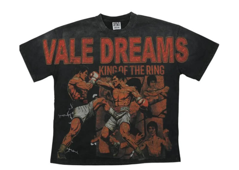 Vale Forever Shattered Fist T-Shirt Vintage Black