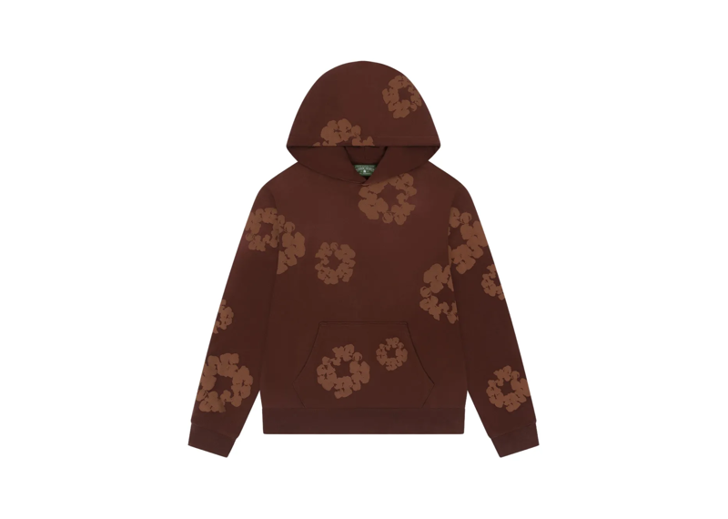 DENIM TEARS MONO COTTON WREATH HOODIE BROWN