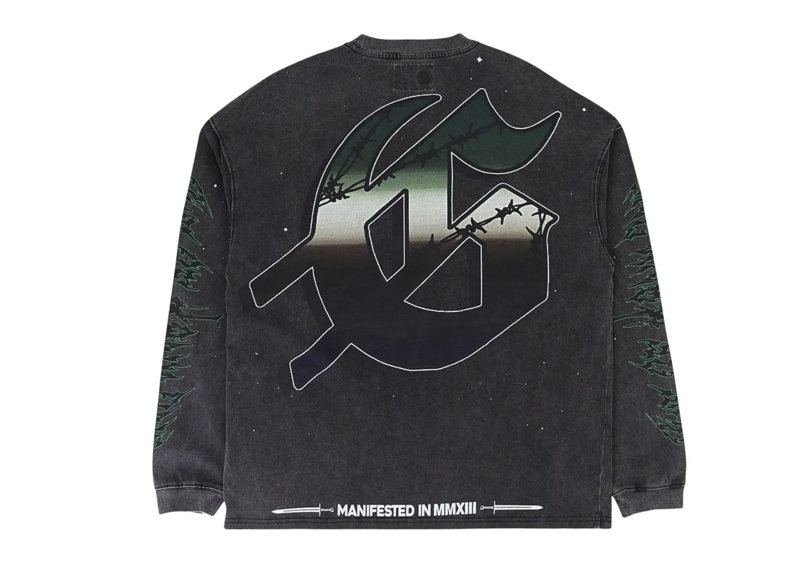 Godspeed Air Strike Long-Sleeve T-Shirt Grey Wash