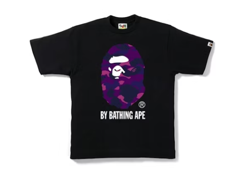 BAPE Color Camo By Bathing Tee Black/Purple