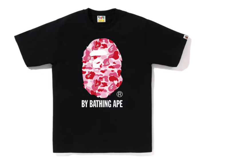 BAPE ABC Camo By Bathing Ape Tee Black/Pink