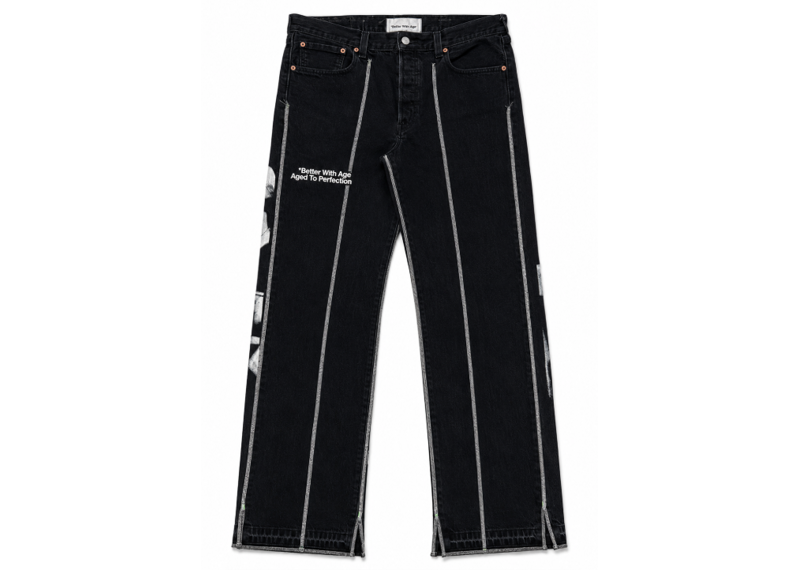 Better With Age Better With Age Derby Pleated Denim Black