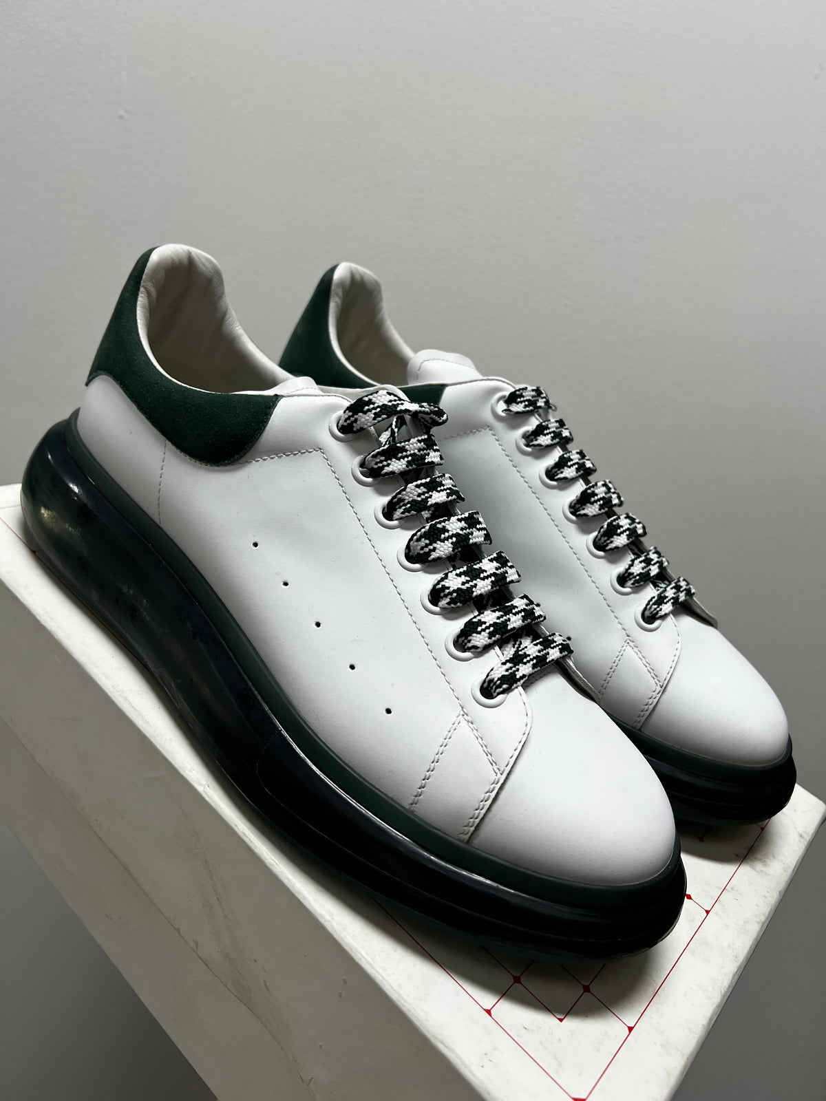 Alexander McQueen Oversized Sneaker White Bottle Green