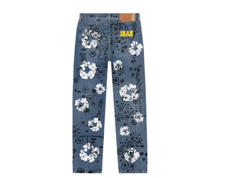 Denim Tears Irak Tears 501 Jean Vintage Blue Light Wash