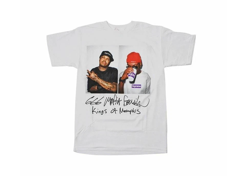 Supreme Three Six Mafia Tee White