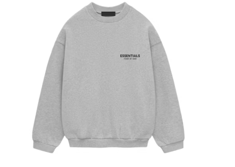 Fear of God Essentials Fleece Crewneck Light Heather Gray