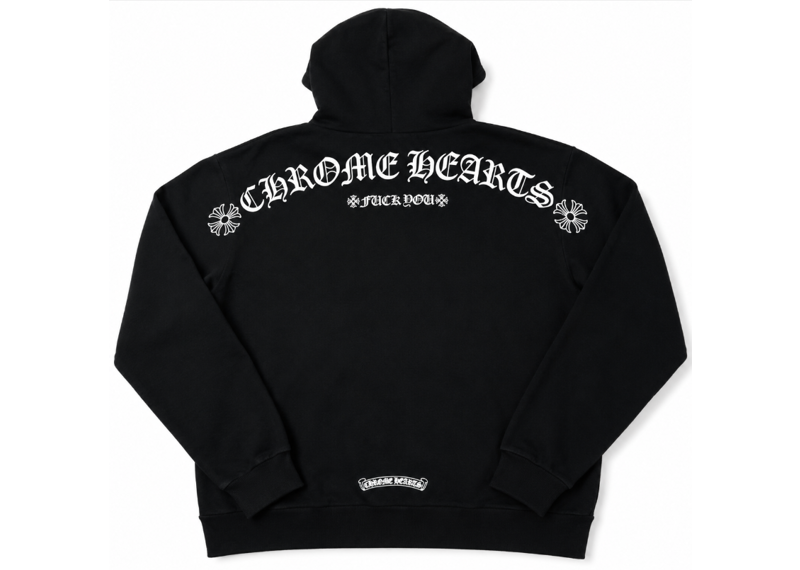 Chrome Hearts Black T-bar Hoodie