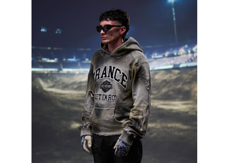 MISERE MODERNE FRANCE moto riding hoodie