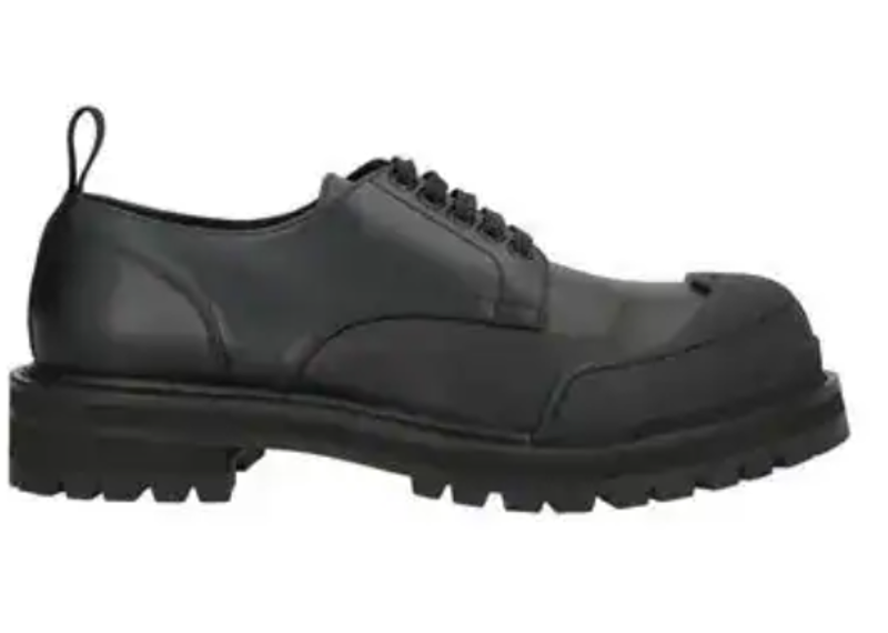 Marni  leather and rubber lace-up oxford shoes