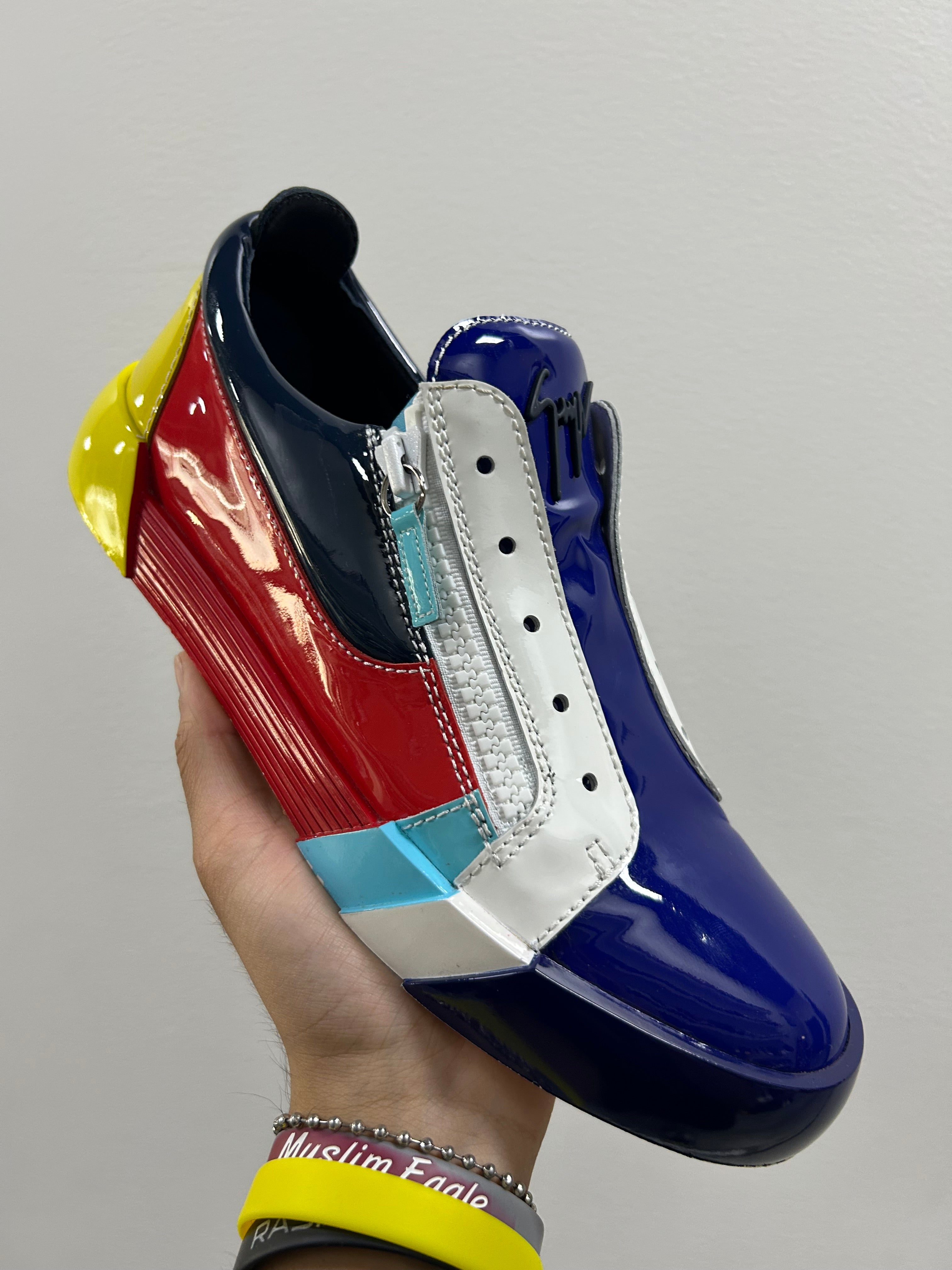 Giuseppe Zanotti Patent Leather Printed Sneakers