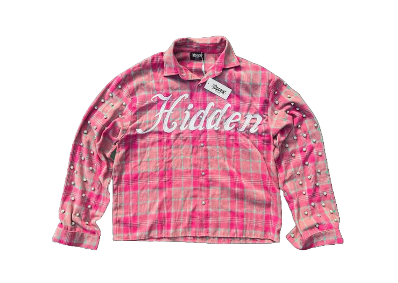 Hidden Beliefs Rhinestone Flannel Pink