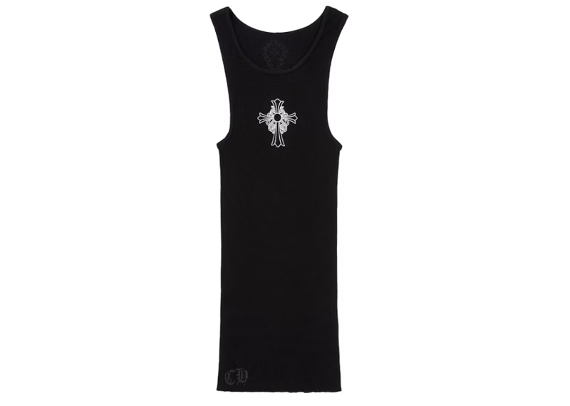 Chrome Hearts Hairy Cross Rib Tank Black