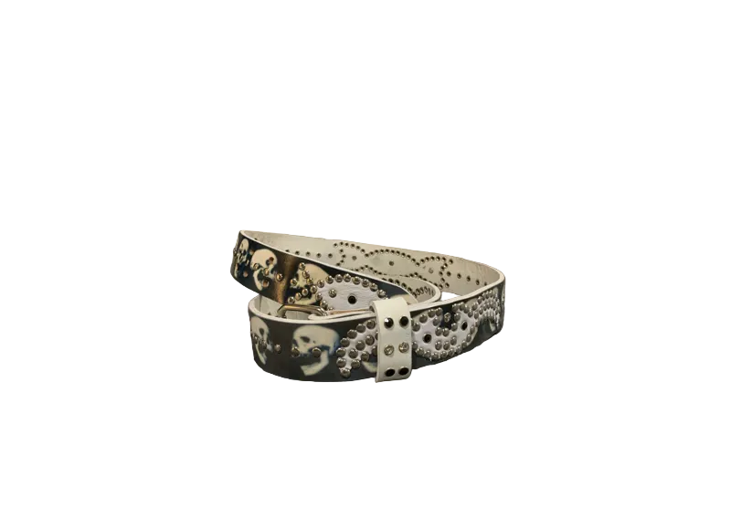 HOTWL SKULL STUDDED BELT