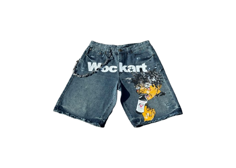 WOCKART WOCKMAN DARK BLUE JORTS