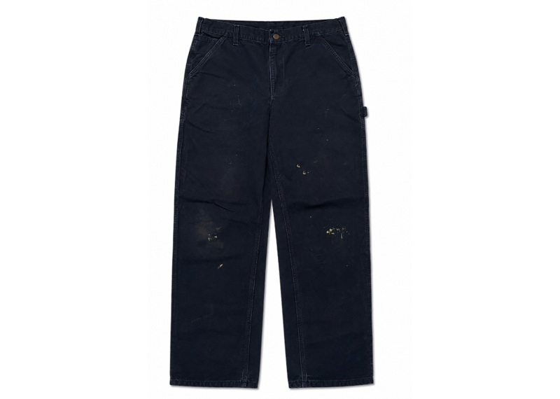 CARHARTT YELLOW PAINT SPLATTER BLACK DENIM