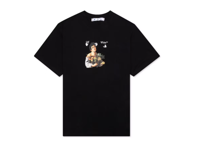 OFF-WHITE Oversized Caravaggio Boy T-shirt Black