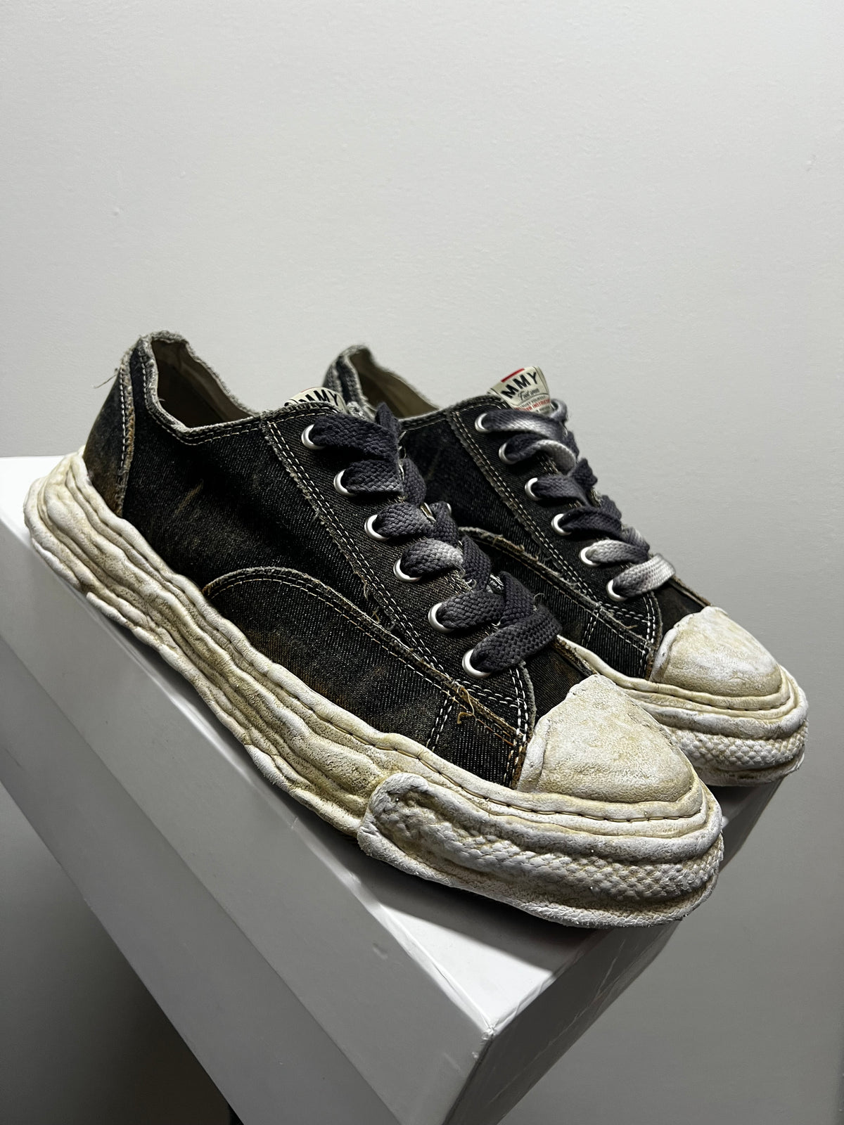 Maison Mihara Yasuhiro Peterson 23 OG Sole Washed Denim Low 'Black'