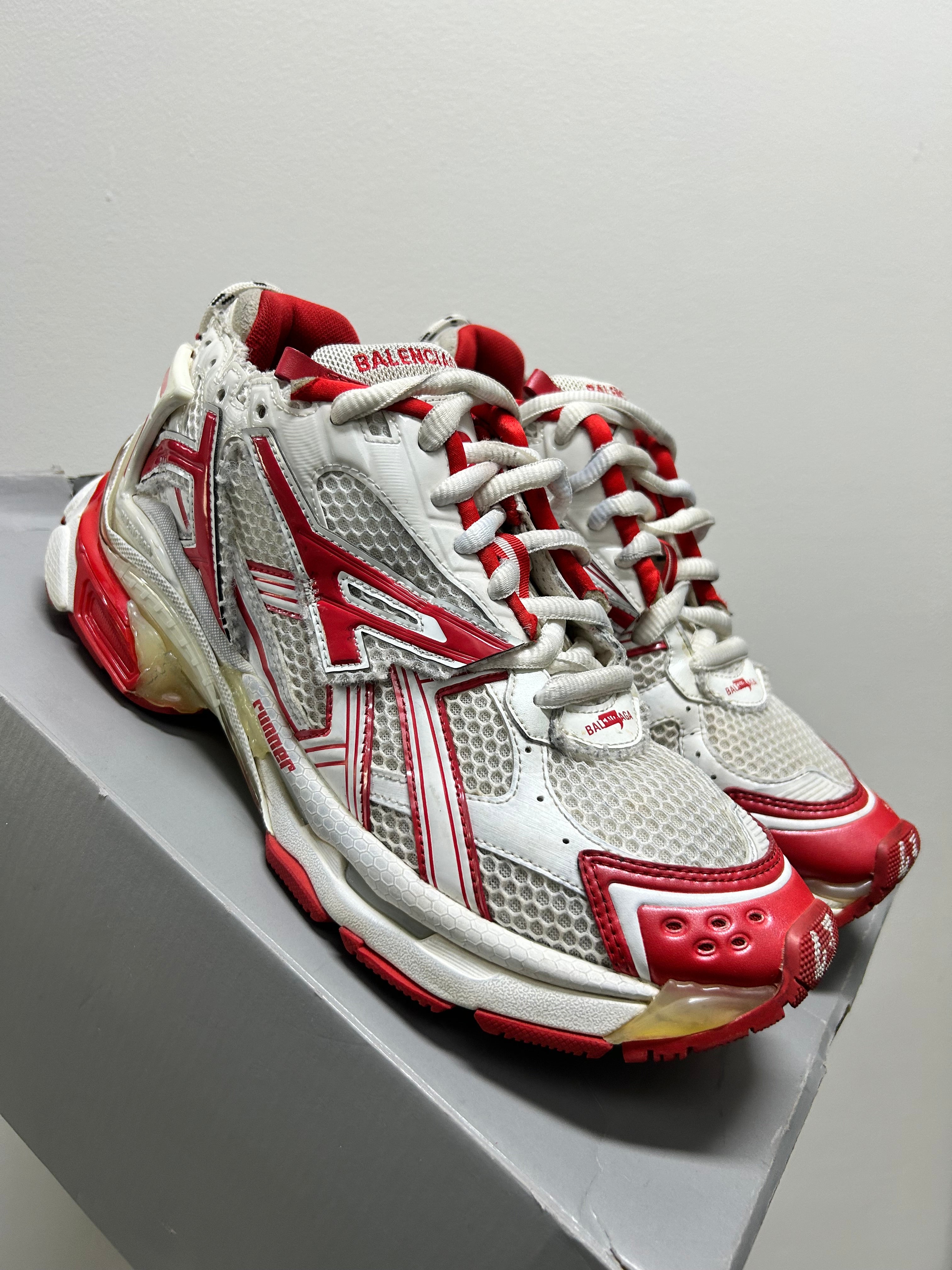 Balenciaga Runner Sneaker White Red