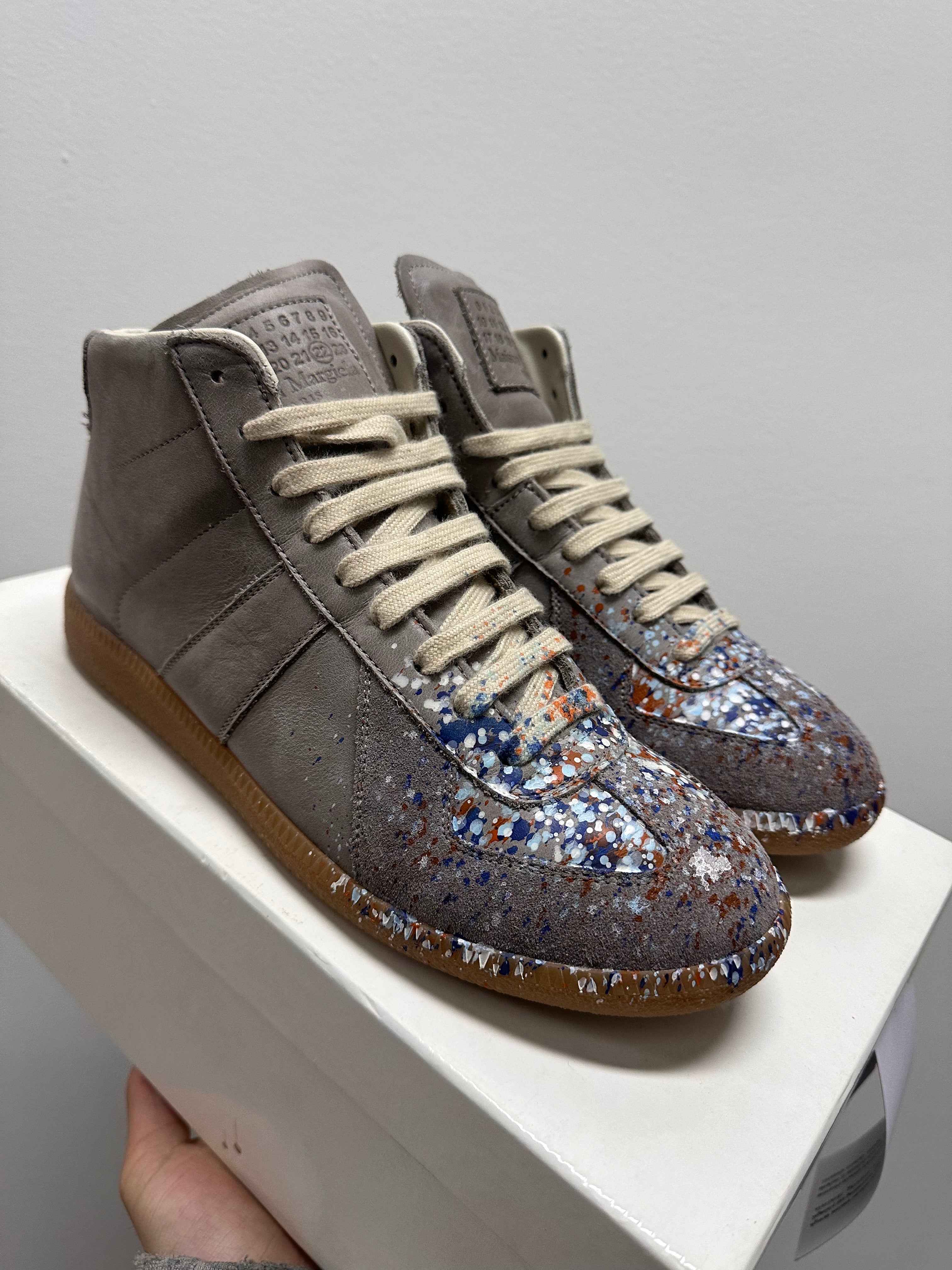 Maison Margiela Replica High Paint Splatter - Blue