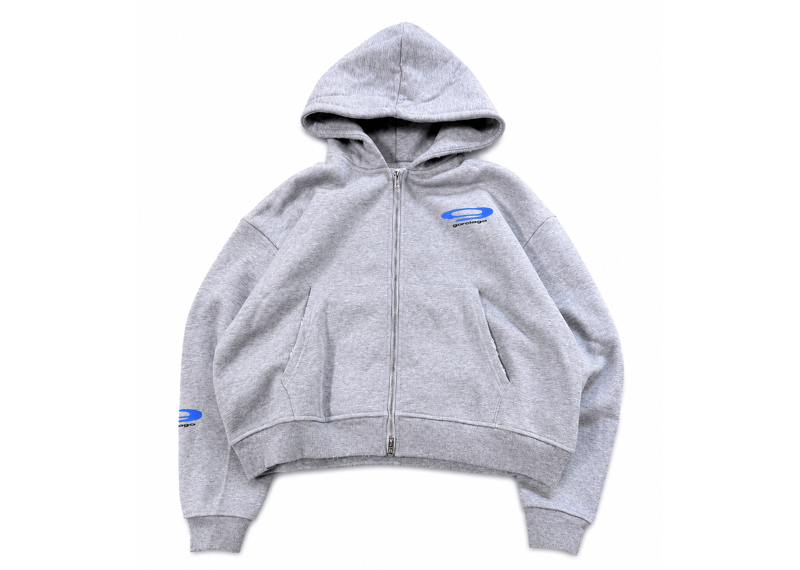 Garciago University Blue Zip Up Hoodie