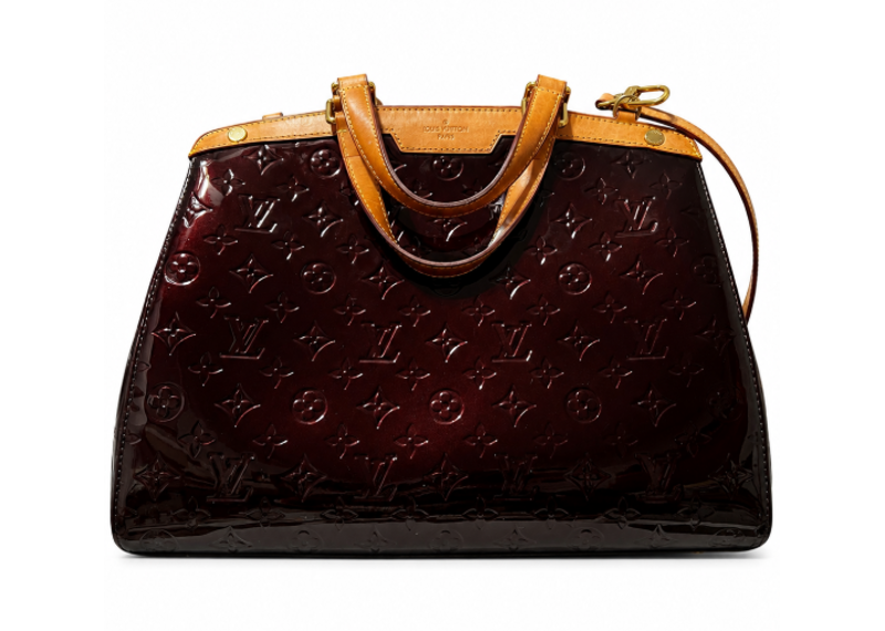 Louis Vuitton Monogram Vernis Brea GM - Burgundy Handle Bag