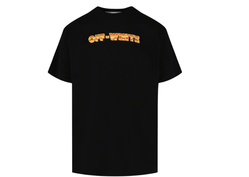 Off-White Arrows Print Crewneck Tee Black/Orange