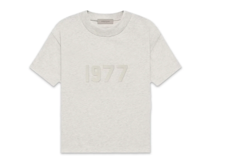 Fear of God Essentials Womans 1977 Tee Light Oatmeal