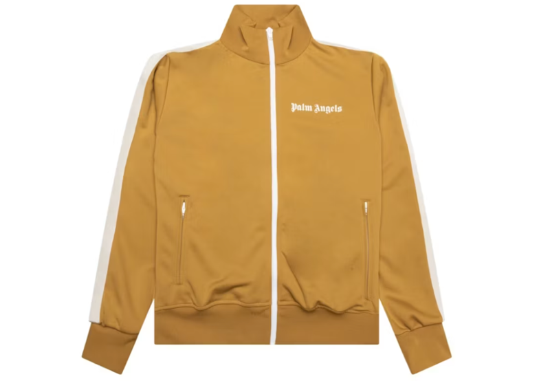 Palm Angels Classic Track Jacket Camel/White