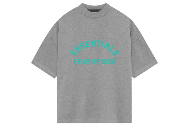 Fear of God Essentials Heavy Jersey Short-Sleeve Tee Dark Heather Oatmeal