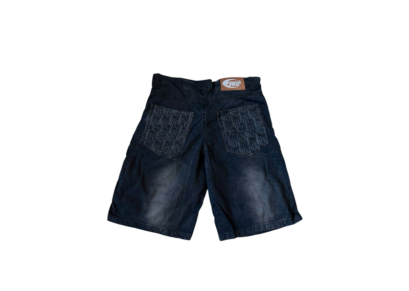 Fine Britches Denim Jorts Black