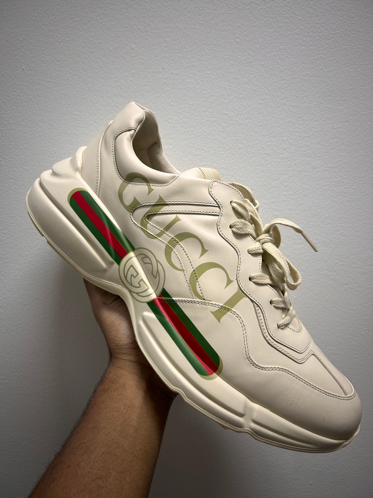 Gucci Rhython Leather Sneaker 'Logo'