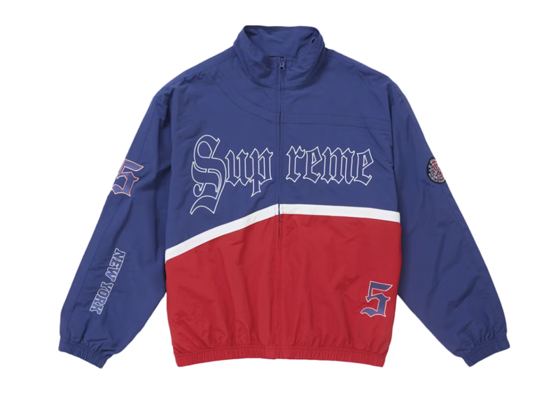 Supreme Old English Track Jacket Light Navy
