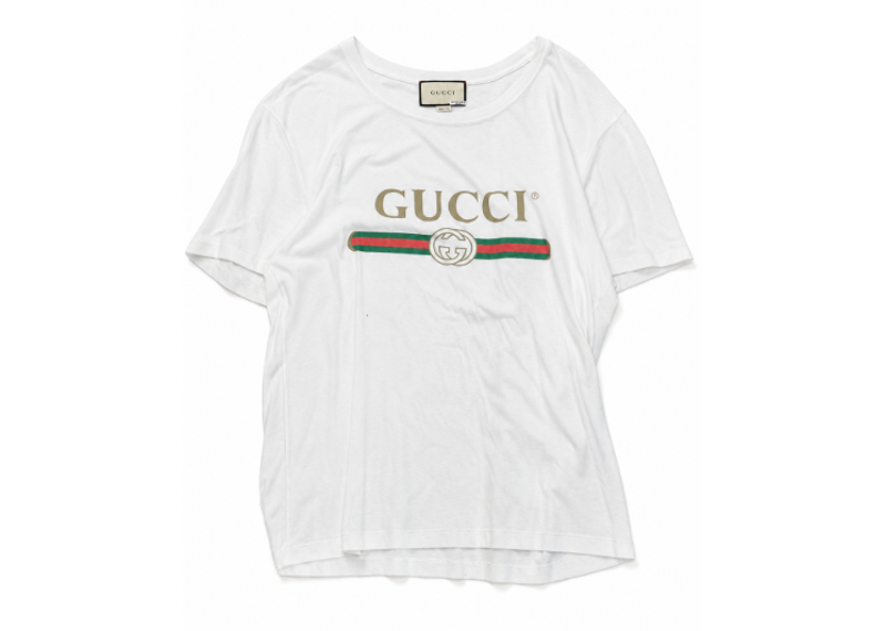 Gucci Washed Jersey Oversize T-Shirt White