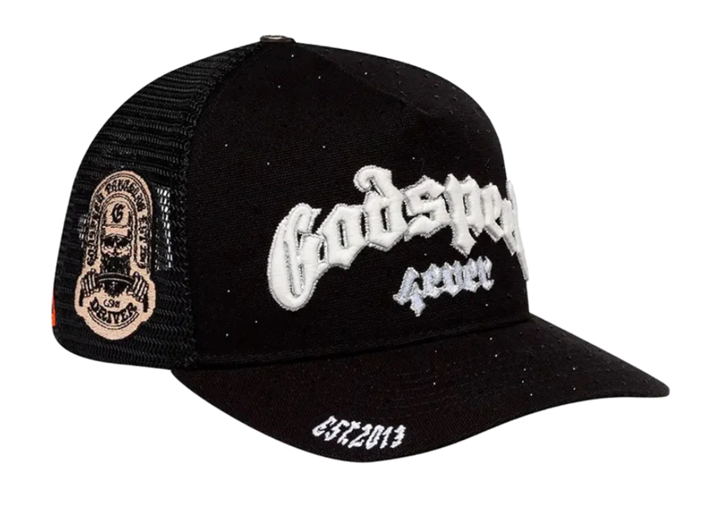 God Speed Forever VVS Trucker Hat Vanta Black