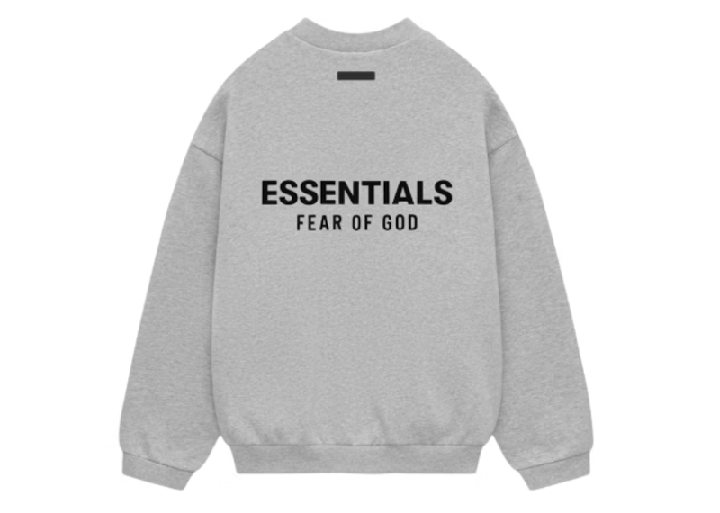 Fear of God Essentials Fleece Crewneck Light Heather Gray