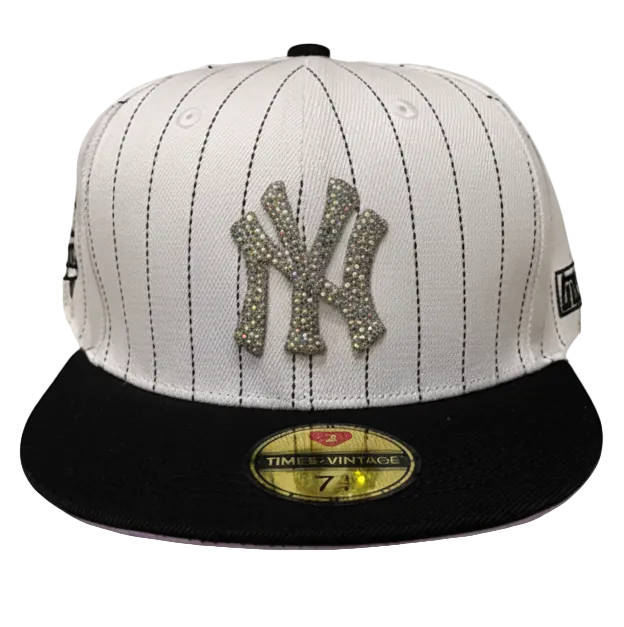 Times2vintage Diamonds Dancing NY Pinstripe/Black Fitted