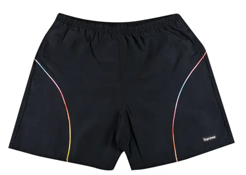 Supreme Gradient Piping Water Short Black