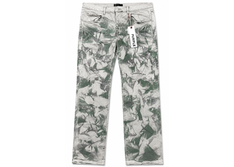 PURPLE BRAND GREEN CRYSTAL JEANS