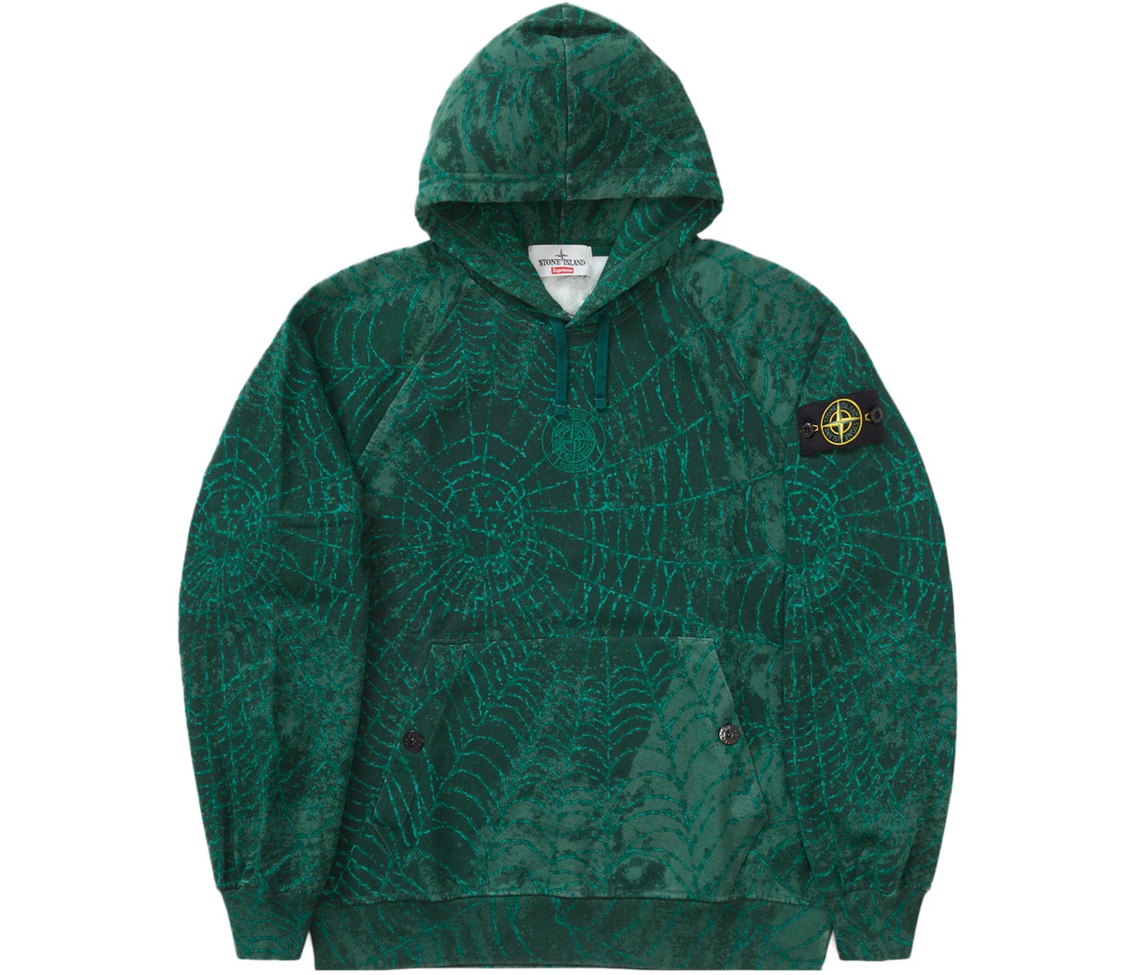 Supreme Stone Island Hooded Sweatshirt (FW23) Dark Green